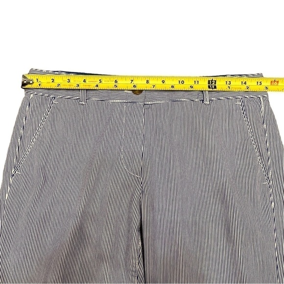 TALBOTS Women’s Weekend White & Blue Pinstripe Chino Pants, Size 2 - Picture 10 of 13